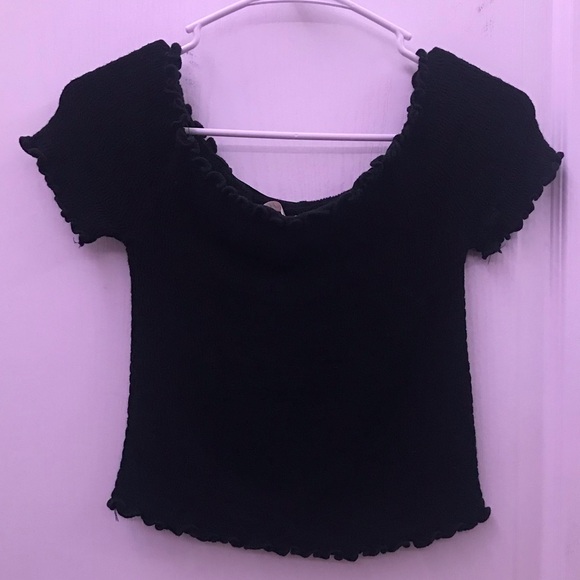 bHeart&Hips scrunch off the shoulder top - Picture 4 of 4